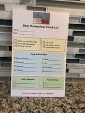 New Homeschool Checklist Pad