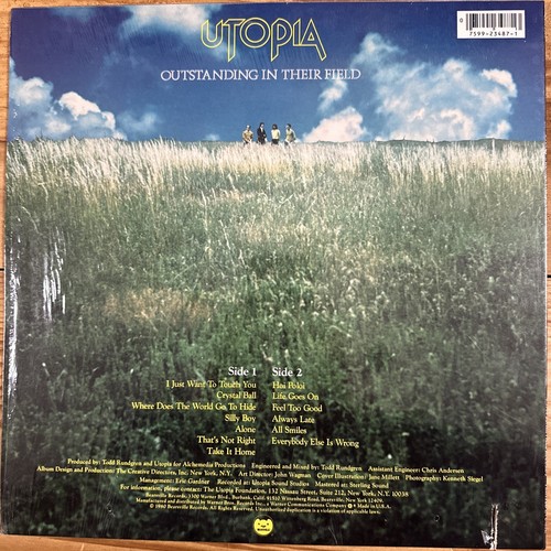 Utopia - Deface The Music Vinyl LP BRK 3487 Bearsville Shrink VG+ US 1980 - Picture 2 of 8