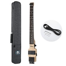 Electric Travel Headless Guitar W/Fixed Bridge Canadian MaplePush/Pull W/Gig Bag