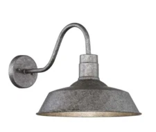 Park Harbor Wetherburn Single Light Pewter Outdoor Sconce Pendant PHEL5501ANPE