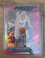 2021-22 1st Bowman TREY ALEXANDER New Orleans Pelicans PINK Free Shipping!