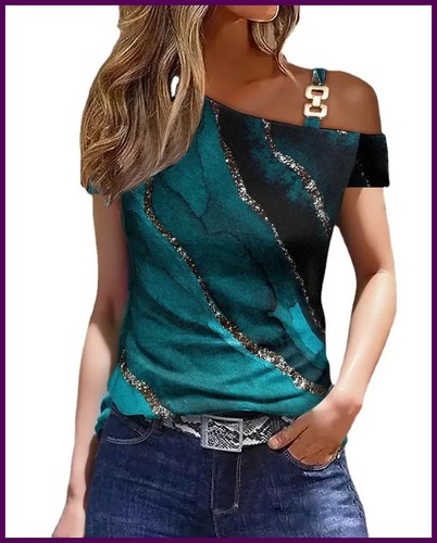 Women Summer Ruffles Short Sleeve Loose T Shirt Chic Elegant Solid O Neck Tops