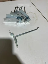 48 Pack of 5" Slatwall Chrome Peg Hooks Slat Wall Retail Display