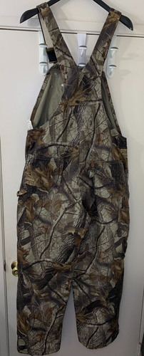 Carhartt Camo Bib Overalls Mens 42X32 Quilt Lined R43 Double Knee Realtree - Picture 7 of 9
