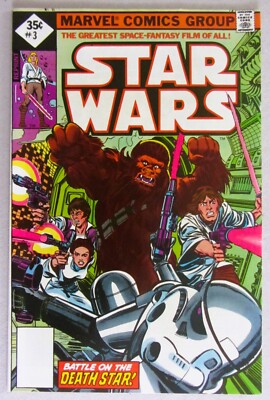 1977 STAR WARS #3 REPRINT~MARVEL COMICS~35 CENT~VF+ 8.5~BAGGED