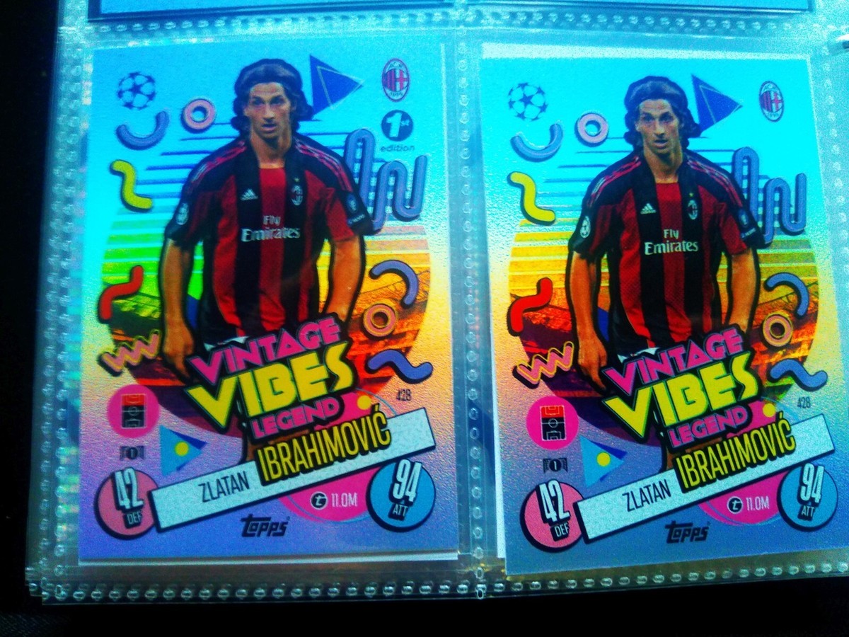 1ST EDITION Zlatan Ibrahimovic Vintage Vibes Match Attax 1ST EDITION Zlatan Ibrahimovic Vintage Vibes Match Attax