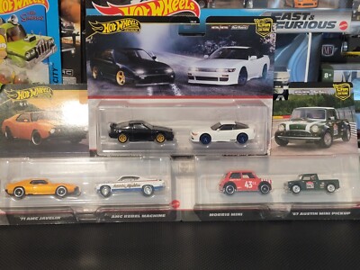 Nissan 180SX Type X, Mini & AMC 3 pack set Hot Wheels 2 Pack Car Culture HBL96