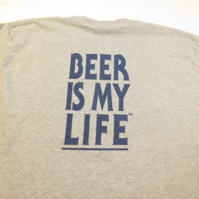 SUMMIT BREWING Co. ST. PAUL MINNESOTA BEER IS MY LIFE TEE T SHIRT Mens XL Gray