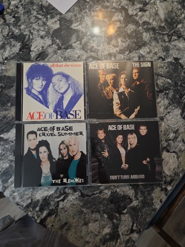 #58 5 CD single lot Ace of Base Arista - Sign, She Wants, Turn Around, Cruel Sum - Afbeelding 1 van 3