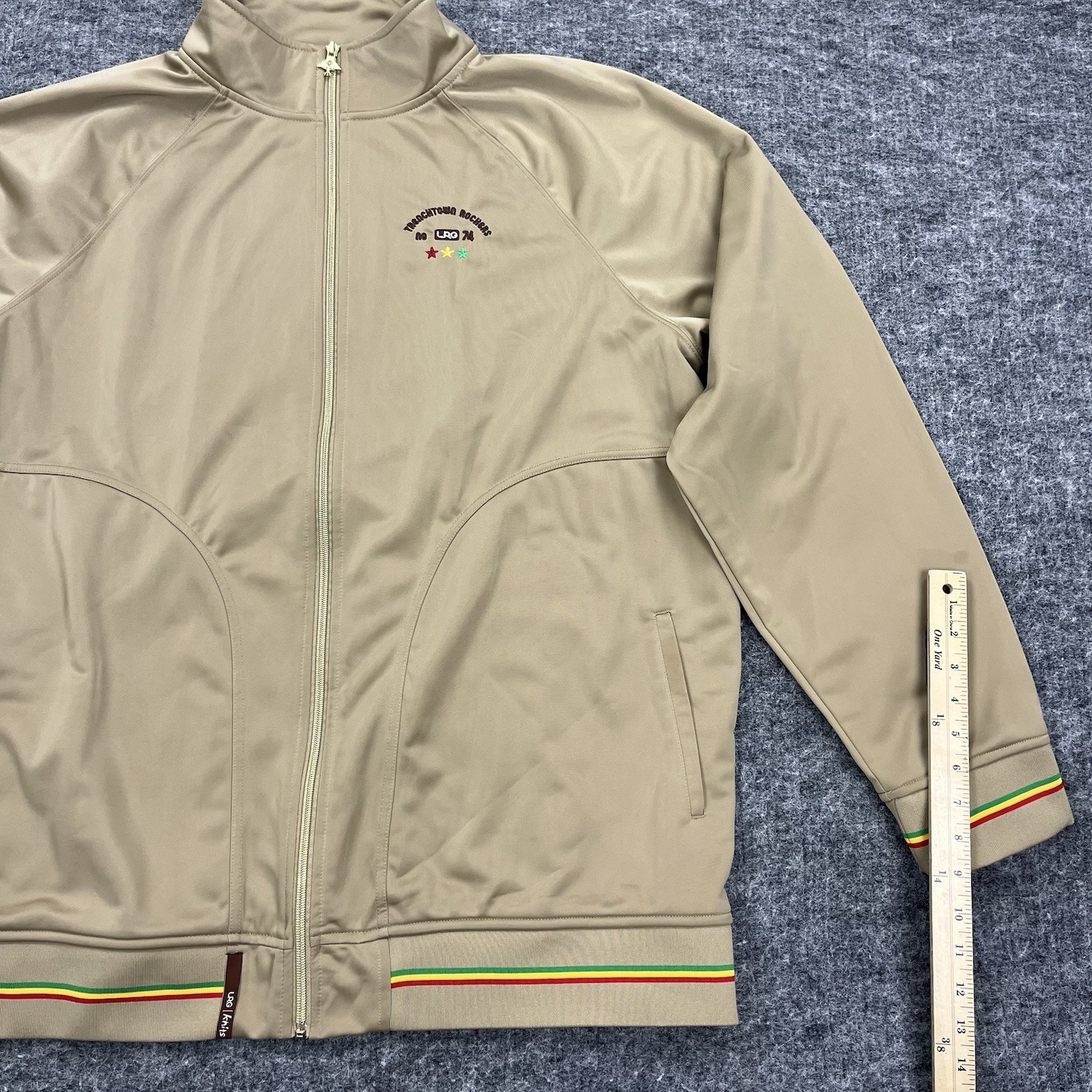 Lrg Tracksuit Mens 4XL Beige Jacket Pants Reggae Bob Marley Trenchtown ...