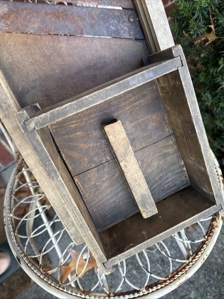 LARGE Vintage CABBAGE CUTTER Sauerkraut Slicer w/3 Blades & Box 25”x9” Wooden - Image 4 of 4