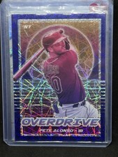 2021 Panini Chronicles - Overdrive Pete Alonso #22 Purple Velocity Prizm