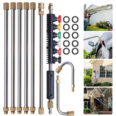 #ad High Pressure Washer Extension Wand Replace Lance Gutter Cleaner Nozzle 4000PSI $32.99