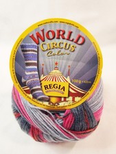 1x 100g Regia World Circus Color Sock Yarn Multi Col 03756 Lot 6566 Discontinued