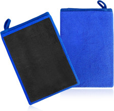 2 Pcs Clay Mitt Fine Grade Microfiber Claying Bar Glove Car Detailing Towels S 2 Pcs Clay Mitt Fine Grade Microfiber Claying Bar Glove Car Detailing Towels S
