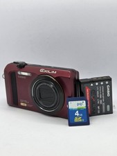CASIO EXILIM EX-ZR300 Purple Compact Digital Camera Tested Condition