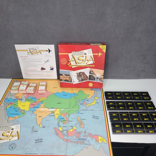 10 DAYS IN ASIA World Connections Travel Geography Game Out of the Box Complete - Picture 2 of 13