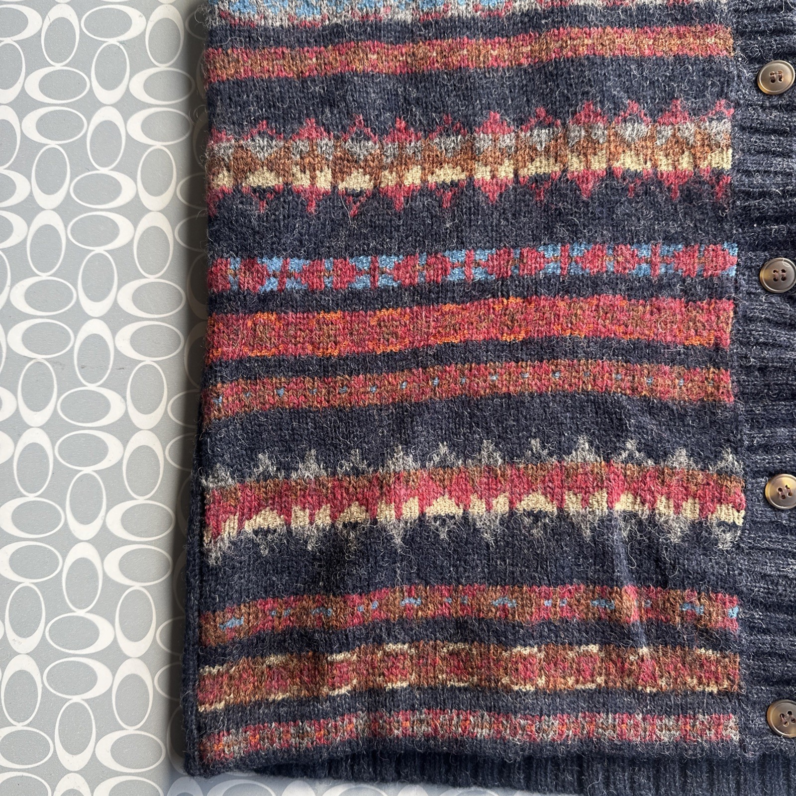 Vintage Pendleton Knockabouts Wool Blue Aztec Wes… - image 7