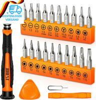 Jorest 24Pcs Feinmechaniker Schraubendreher Set, Mini Werkzeug Kit Mit Torx T1 T