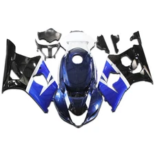 FSM Injection Mold Blue Black White Fairing for  2003-2004 GSXR 1000 r064