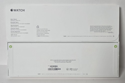 Apple Watch SE 2nd Gen 44mm GPS Starlight Case Starlight Band MXEV3LL/A Open Box - Zdjęcie 9 z 12