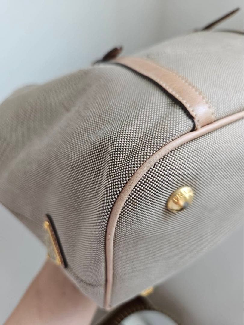 Condition PRADA Logo Jacquard 2way Tote Bag Shoulder Bag thumbnail 6