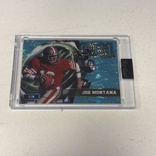 2026 Joe Montana QB1 On the Clock Sparkle Blue Wild Card - #7/8- Legendary (QB)