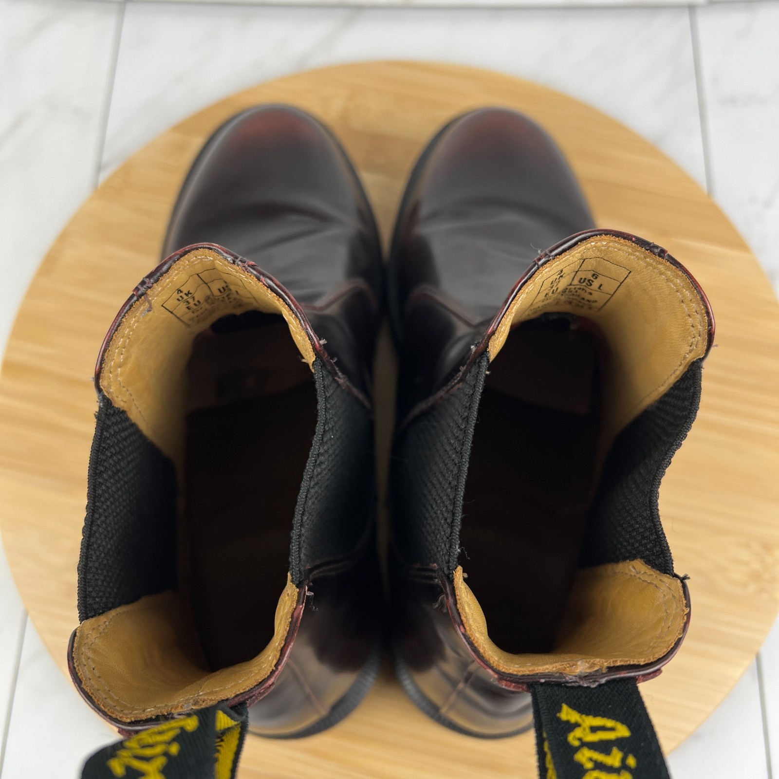 Dr. Doc Martens Flora Womens Size 6 Oxblood Red Leather Pull On Chelsea Boots thumbnail 11