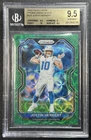JUSTIN HERBERT BGS 9.5 2020 PANINI PRIZM #325 ROOKIE GREEN SCOPE 4/75 CHARGERS