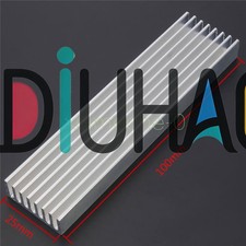 Aluminum Heat Sink Cooling LED Power IC Transistor 100x25x10mm For Computer M8