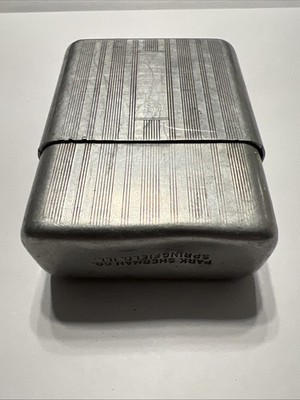 park sherman cigarette case Vintage Park Sherman Industries 1950's Aluminum Cigarette Case Short Pack  Holder