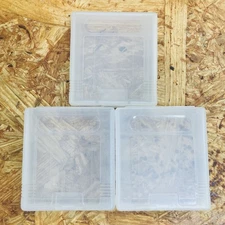Lot of 3 Nintendo Game Boy Authentic Game Storage Cartridge Cases Dust Cover