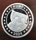 2024 Donald Trump Fright Flag Rare MAGA Coin 1 Troy Oz .999 Fine Silver Round