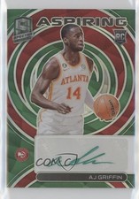 2022-23 Panini Spectra Aspiring Green Prizm 32/50 AJ Griffin #AA-AJG Auto 0a7d