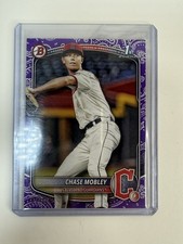 Chase Mobley 2025 1st Bowman Baseball BP-56 Purple Pattern SP #d/250 Guardians.