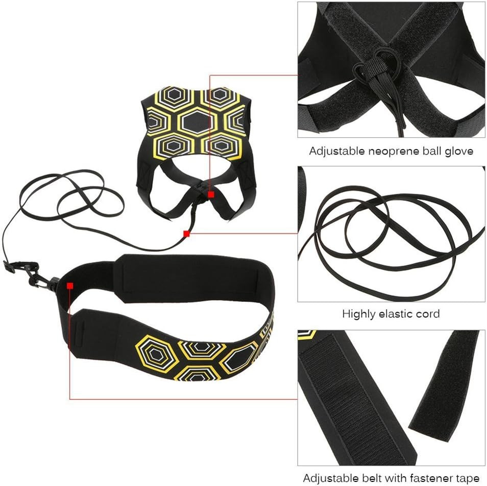 Football Kick Trainer Soccer Training Aids Hands Free Throw Sole Practice Equipm