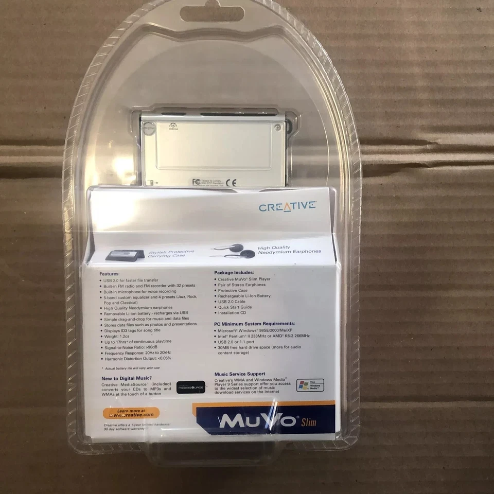 Creative Muvo Slim 256mb MP3 Player / DAP-TD0008 / NEW IN BOX - Image 4 of 4