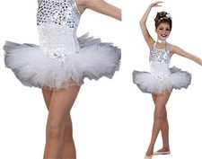Lot of 6 Stand Out White Ballet TUTU SKIRT ONLY 3-CXS, 2-CS, 1-6x7 Dance Costume