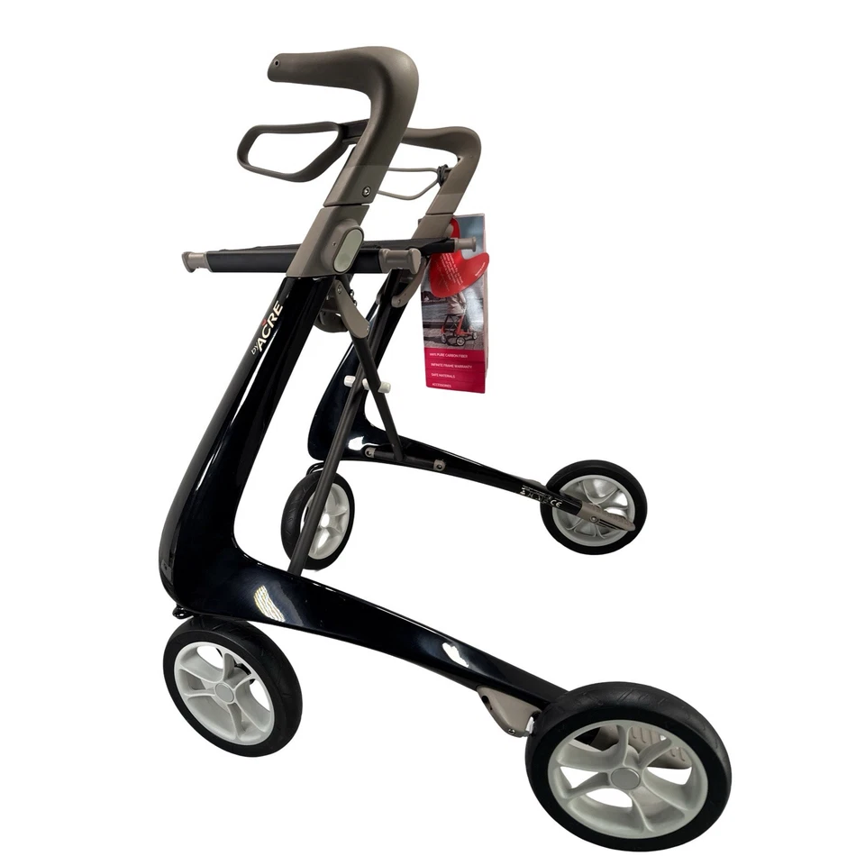 Andador Andador Ultraligero de Carbono byACRE con Bolsa Organizadora, L, Ancho, Negro Foto 2 de 4