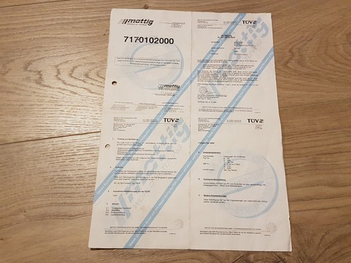 "ABE Tüv Gutachten" Mattig G8GF Frontgrill VW Golf 2 II Typ Rallye Kühlergrill