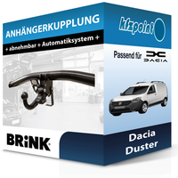 FüR Dacia Duster 04.2010-10.2013 Brink AnhäNgerkupplung Abnehmbar Neu