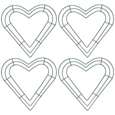 10 Inch Dream Catcher Rings, 2 Pcs Heart Shape Macrame Wreath Hoop, Green