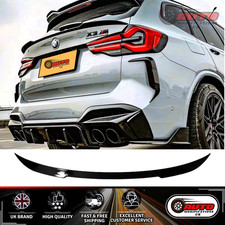 BMW X3 G01 X3M F97 Gloss Black Rear Mid Wing Boot Spoiler Lip Body Kit 2017 +