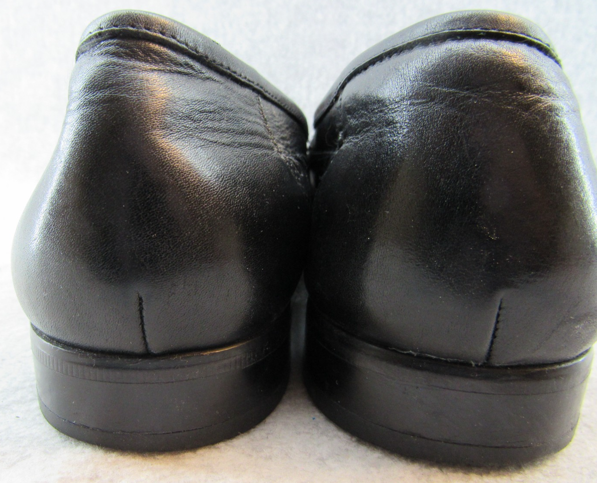 VTG Men’s Domani Black Leather Basket Weave Tassel Loafers Size US 9.5 Domani Black Men main image 4