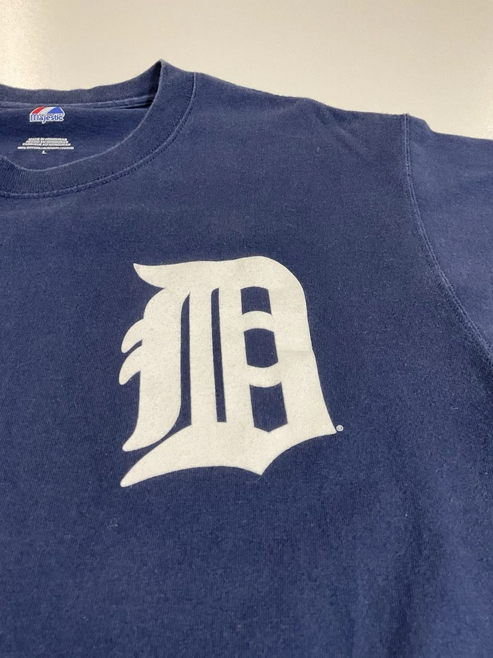 Camiseta de béisbol de los Detroit Tigers Austin Jackson para hombre L majestuosa MLB Foto 2 de 4