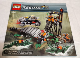 Lego Agents 8632 - Swamp Raid w/ Instructions (Incomplete Set) No Figures