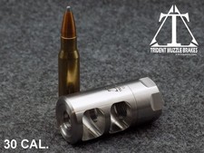 5/8x24 Self Timing 30 cal. Stainless Muzzle brake Made in the U.S.A.