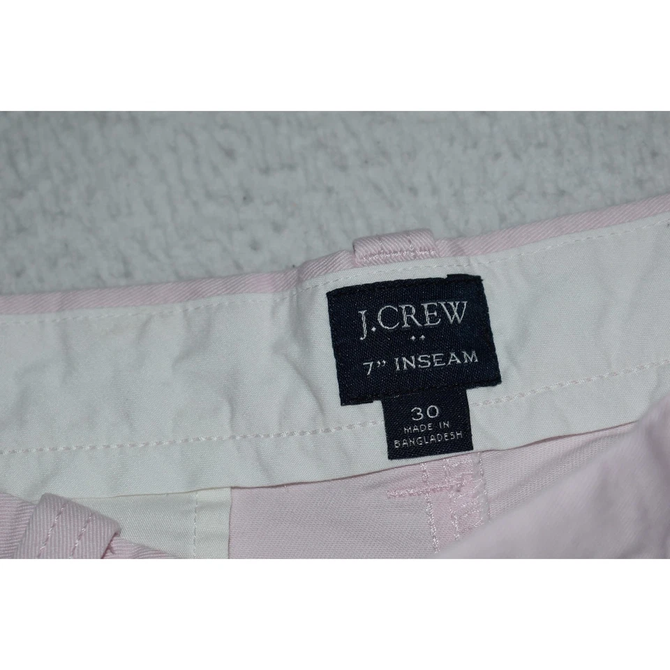 Pantalones Cortos de Golf J Crew Para Hombre Talla 30 Rosa 7" Entrepierna Caquis Chinos Mezcla de Algodón PLANOS Foto 3 de 4