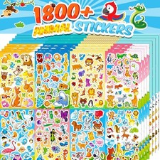 1800 Animal Stickers for Kids Toddlers,Teacher Reward Sticker 16 Animal-01