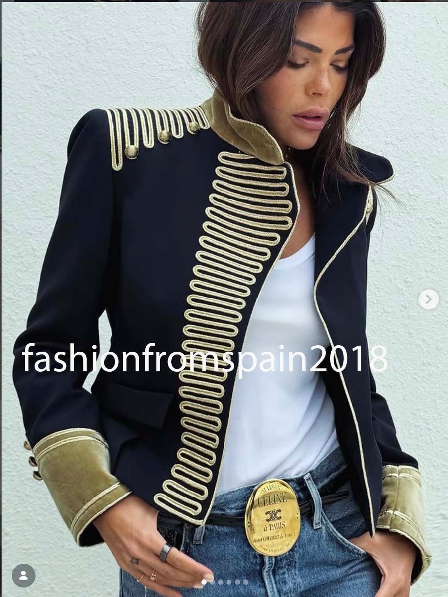 ZARA NEW WOMAN ARMY ZW COLL LIMITED TOGGLE JACKET DARK NAVY XS-L